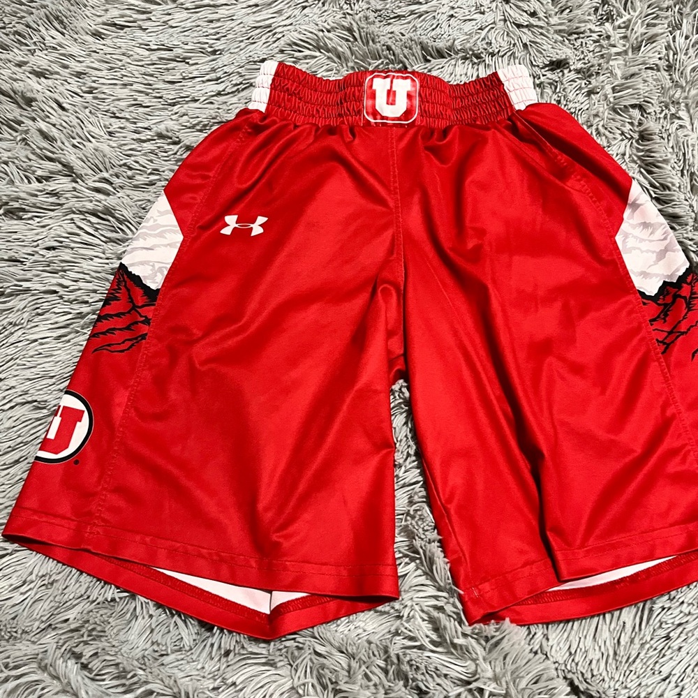 Under Armour Kids Red Sports Shorts